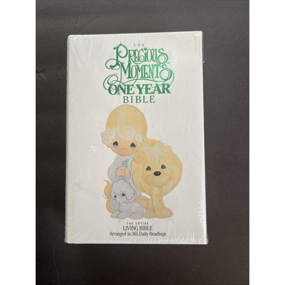 LIVING BIBLE Precious Moments 1 Year 365 Daily Readings Sealed CHRISTIAN Vintage
